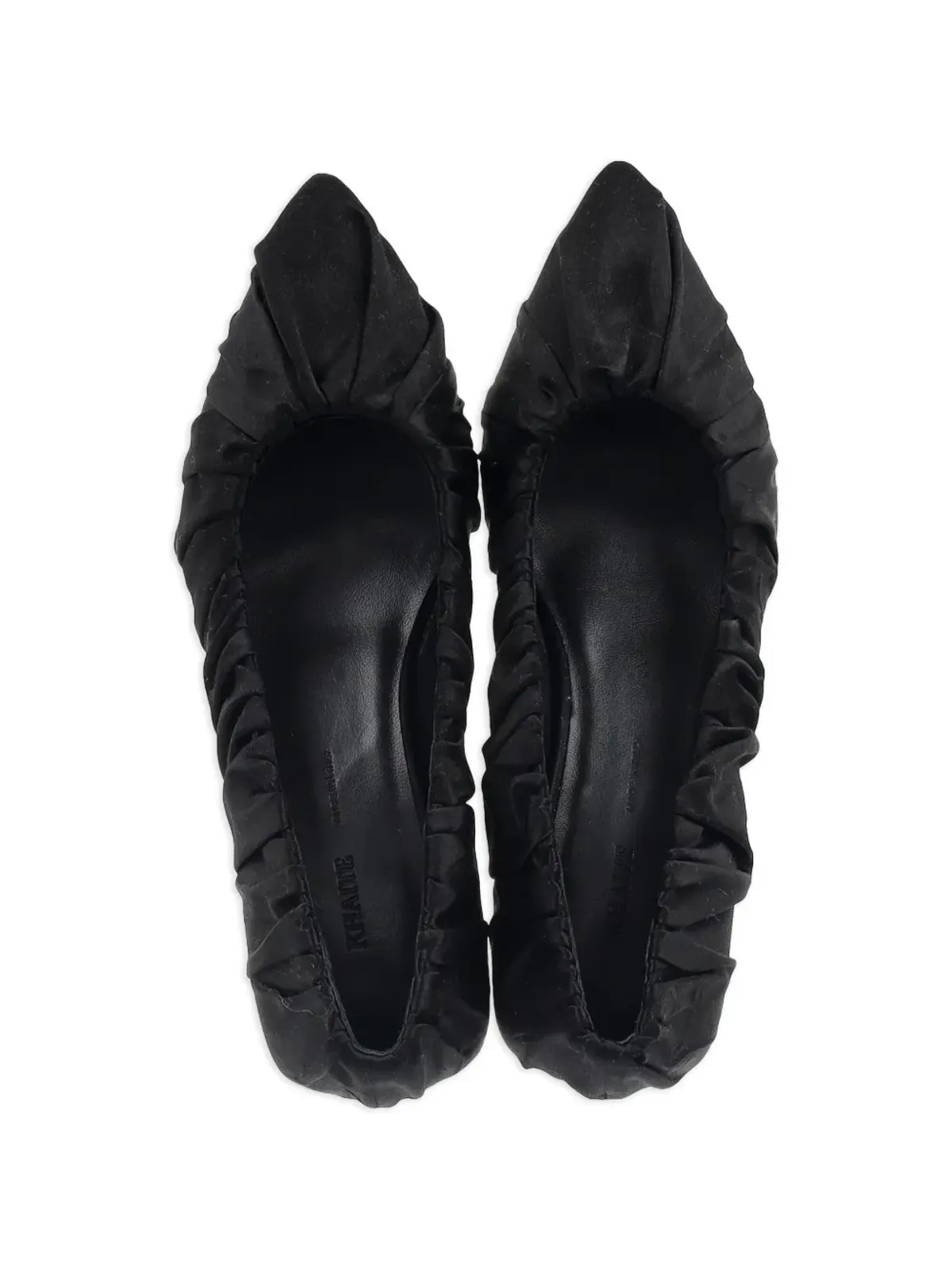 KHAITE Pre-Owned Palmero ruched pumps - Black - 画像3
