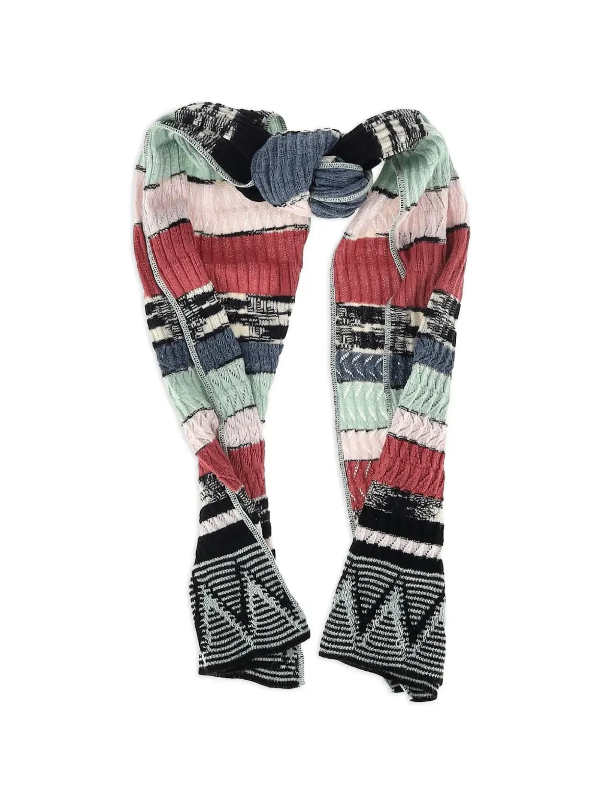 Missoni Pre-Owned ジグザグニットスカーフ - 画像1