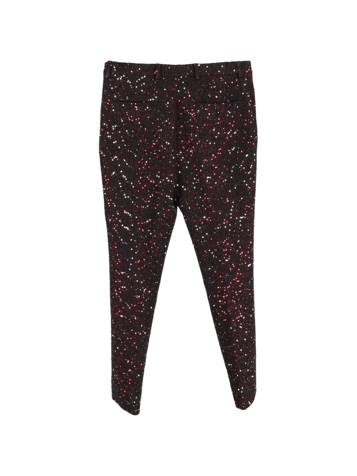 Saint Laurent Pre-Owned スパンコールパンツ レッド - 画像2