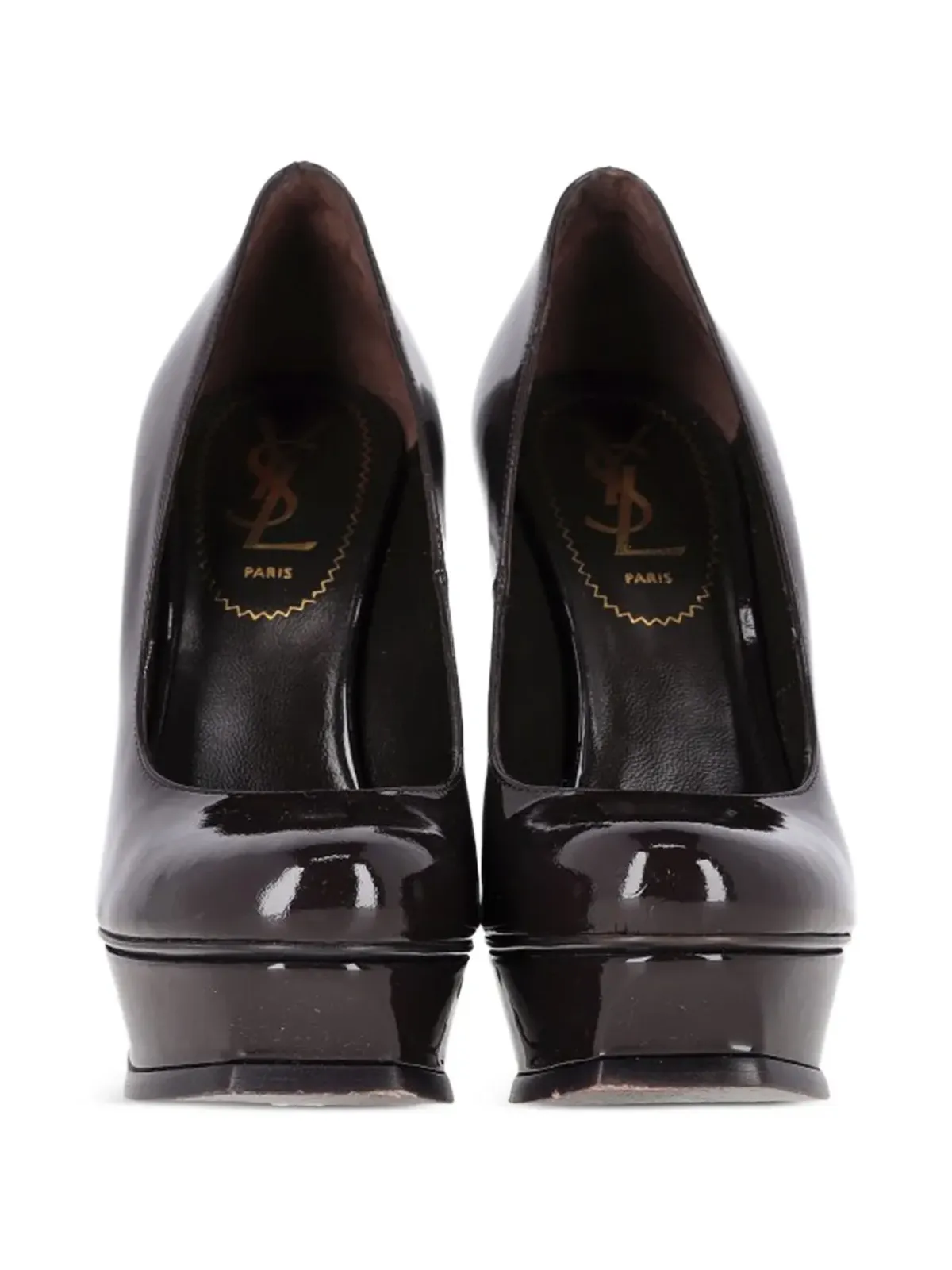 Saint Laurent Pre-Owned トリビュート レザー プラットフォームパンプス - 画像5