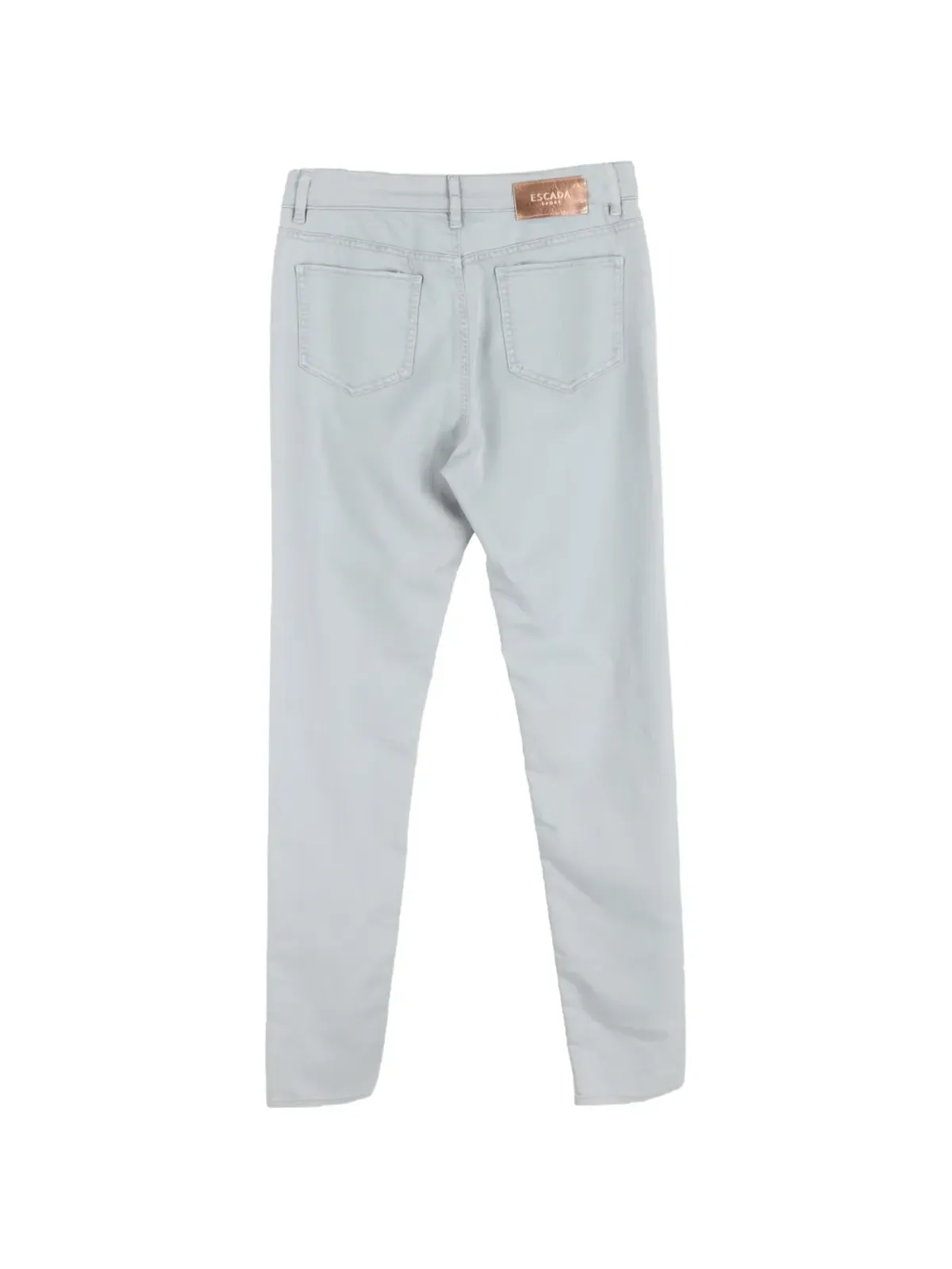 Escada Pre-Owned ストレートレッグ コットンパンツ - Grey - 画像2