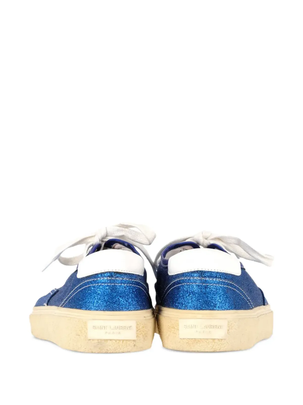 Saint Laurent Pre-Owned グリッター ローカットスニーカー - 画像3