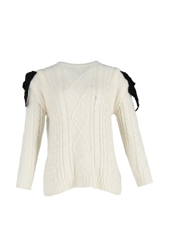 Red Valentino Vintage Red Valentino Vintage ケーブルニット ボウディテール ジャンパーの商品画像