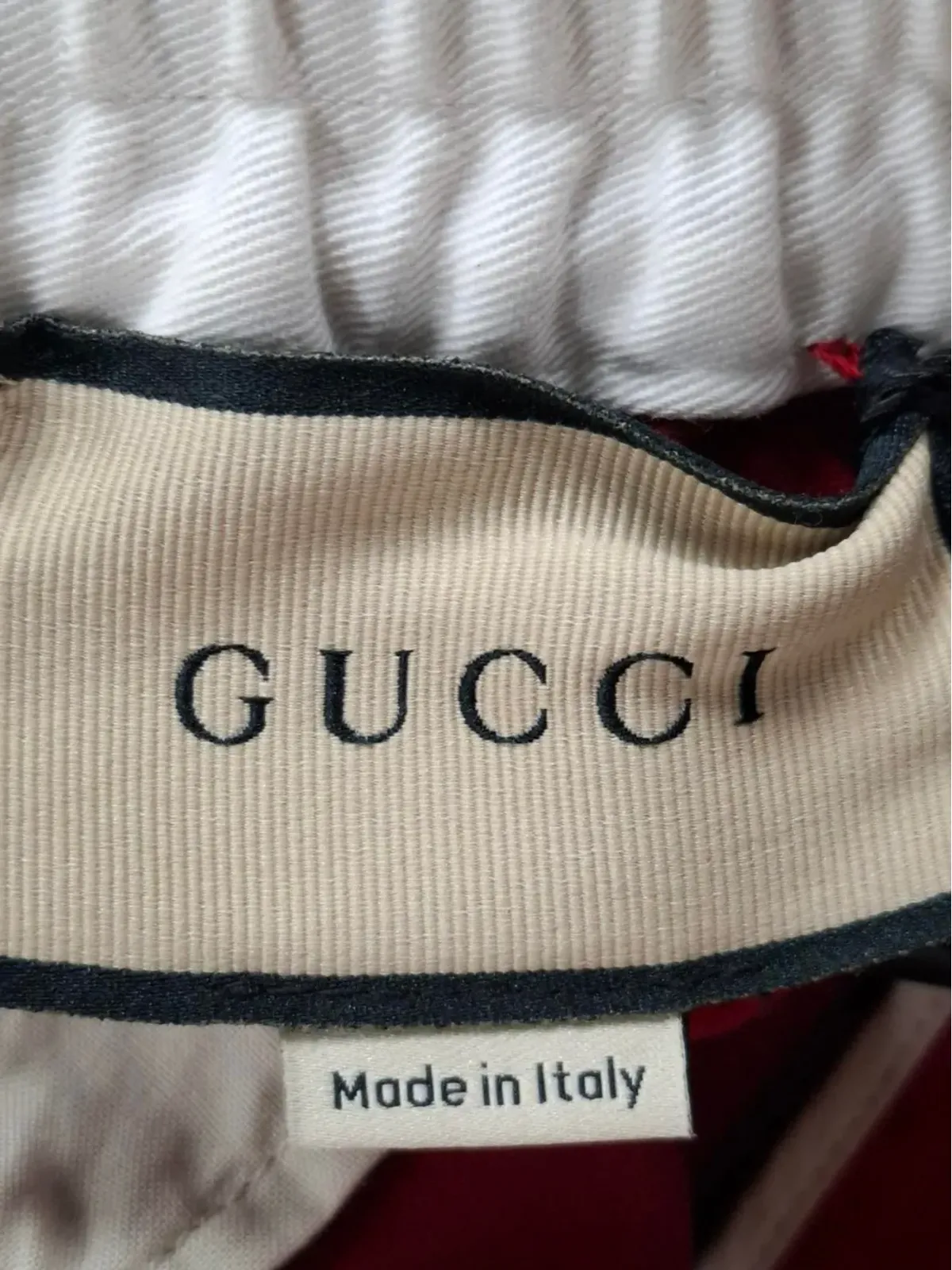 Gucci Pre-Owned ミリタリーバックル付きドリルパンツ - レッド - 画像3