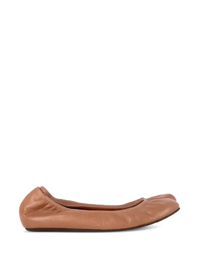 Lanvin Pre-Owned Lanvin Pre-Owned ラウンドトゥ レザー バレエフラットの商品画像