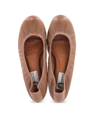 Lanvin Pre-Owned ラウンドトゥ レザー バレエフラット - サムネイル4