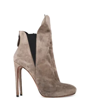 Alaïa Pre-Owned スエードのリアジップアンクルブーツ - サムネイル1