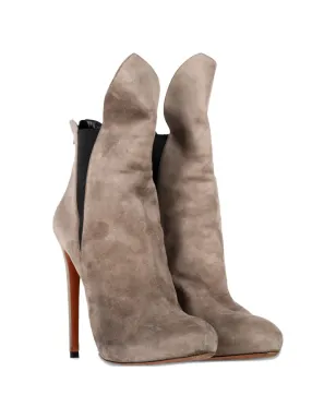 Alaïa Pre-Owned スエードのリアジップアンクルブーツ - サムネイル2