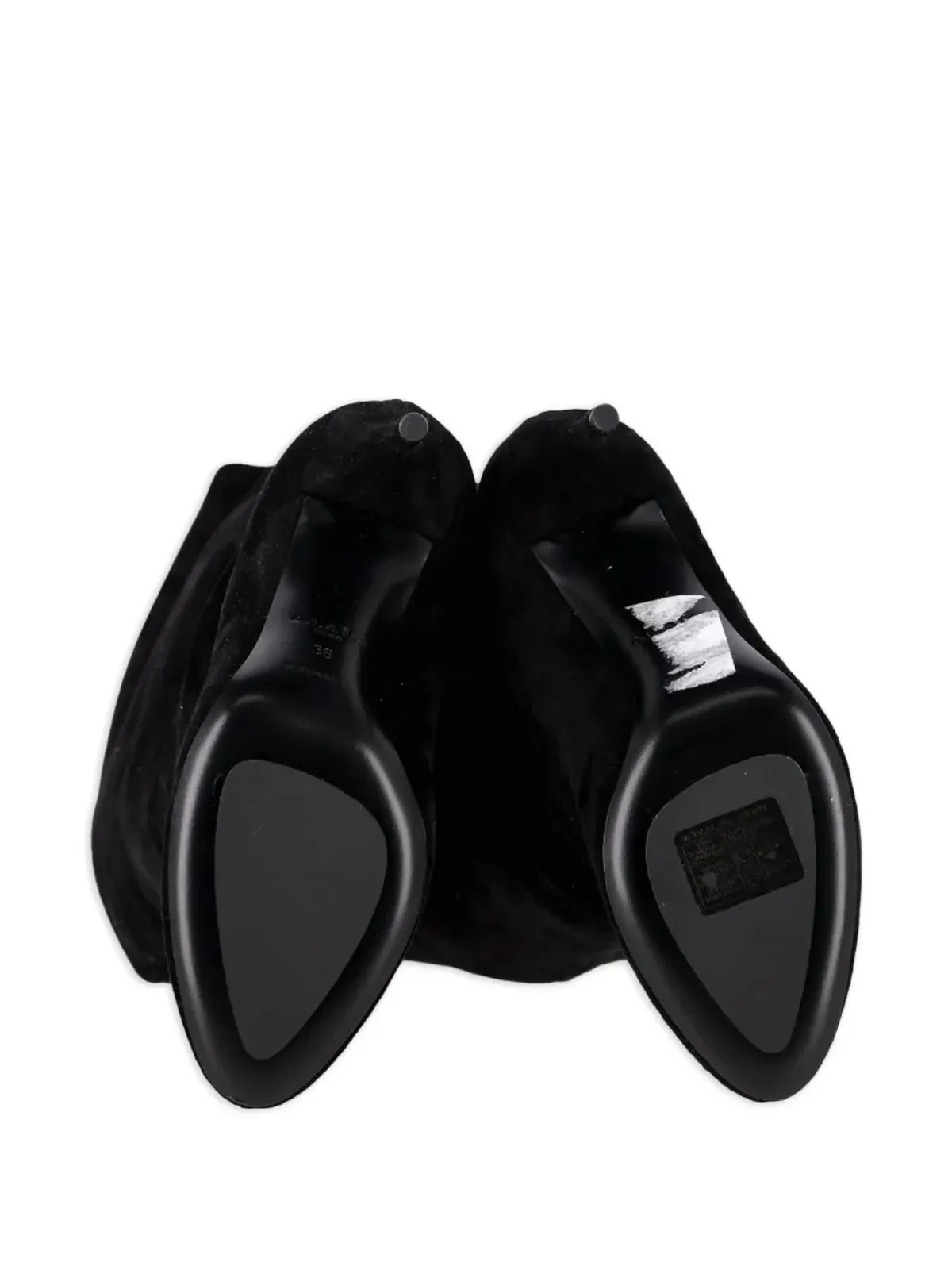 Alaïa ビンテージ オーバー・ザ・ニー ポインテッドトゥ ブーツ - 画像5