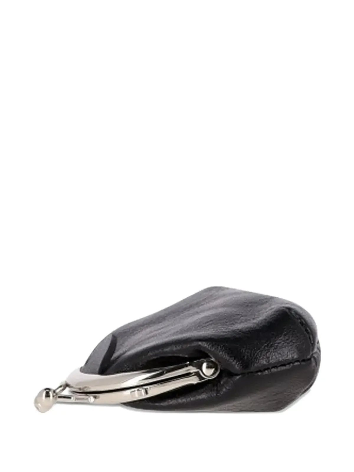 Yohji Yamamoto Pre-Owned レザーフレームクラッチバッグ - 画像5