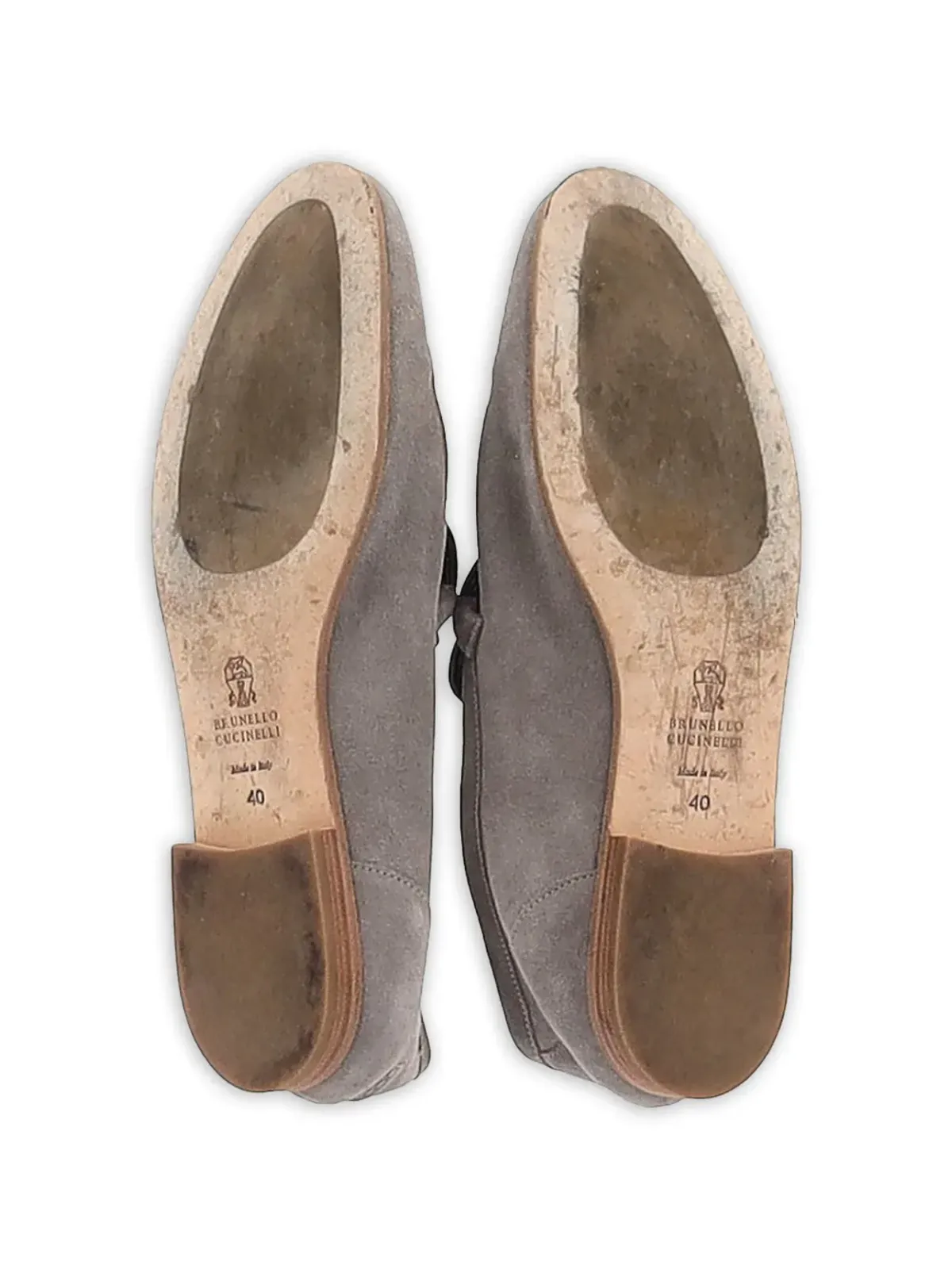 Brunello Cucinelli Vintage ディテール付きペニーローファー - 画像5