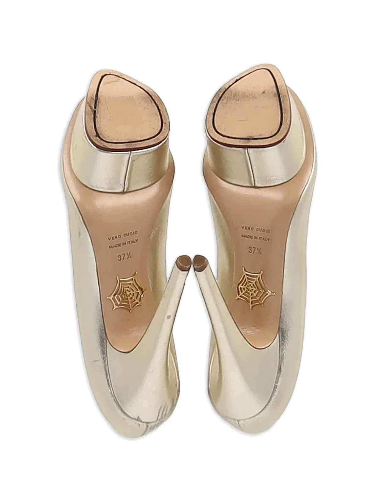 Charlotte Olympia Dollyプラットフォームパンプス ゴールド - 画像5