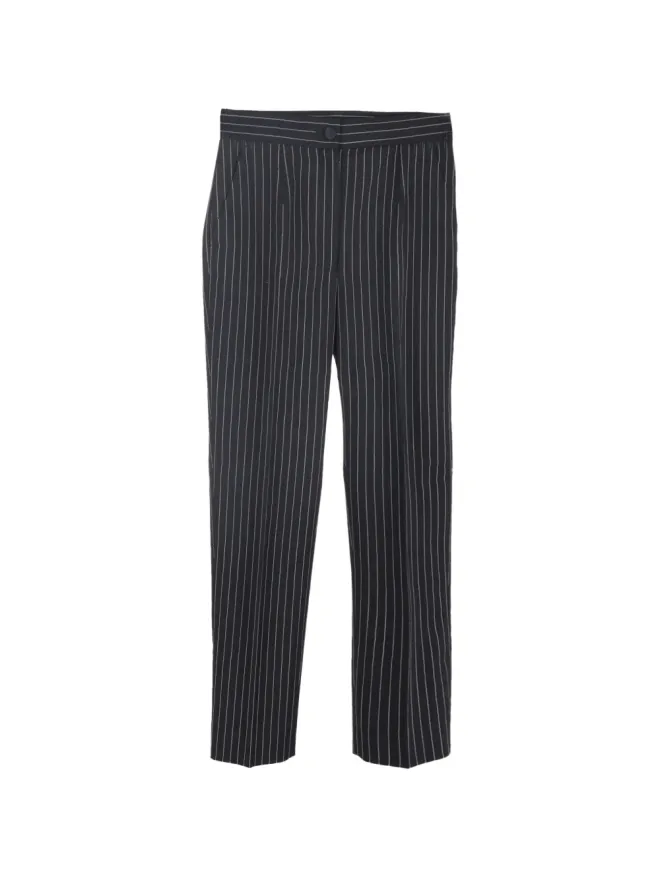 Dolce & Gabbana Pre-Owned Dolce & Gabbana Pre-Owned ストライプ柄パンツ - ブラックの商品画像