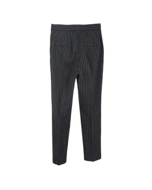 Dolce & Gabbana Pre-Owned ストライプ柄パンツ - ブラック - サムネイル2