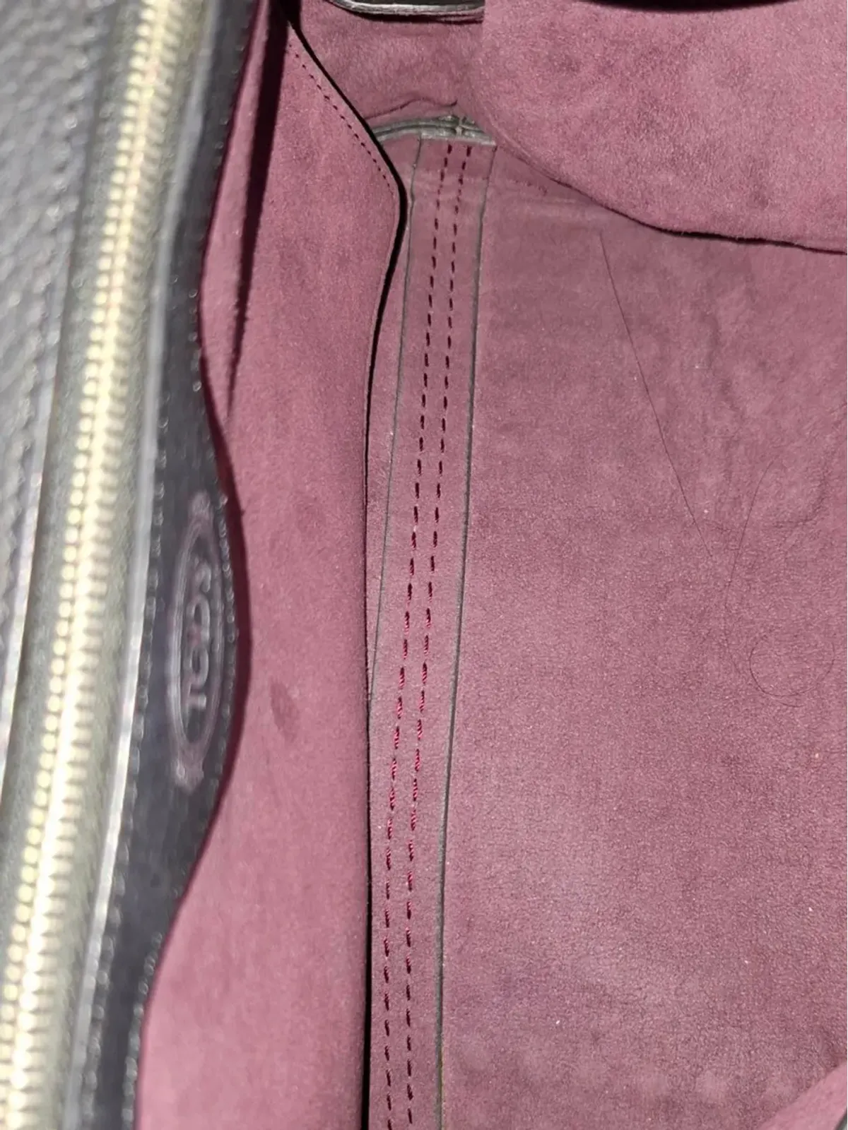 Tod's Vintage ウェーブスタッド トートバッグ - 画像5
