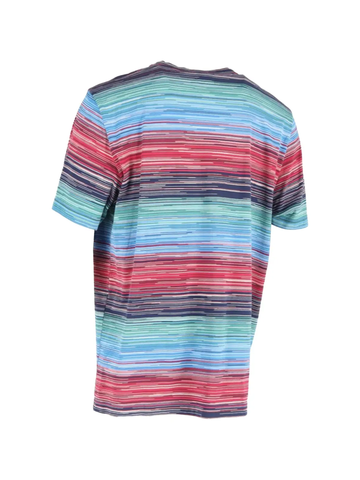 Missoni Pre-Owned プリント胸ポケットTシャツ（ブルー） - 画像2