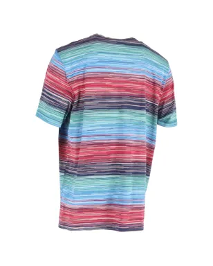 Missoni Pre-Owned プリント胸ポケットTシャツ（ブルー） - サムネイル2