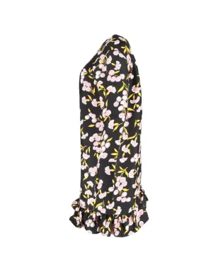 Marni Pre-Owned 花柄プリント・フリルヘムの長袖ドレス - サムネイル3