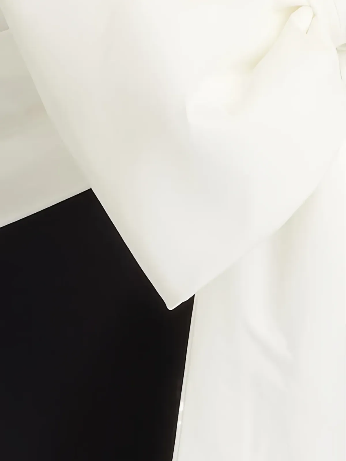 Tadashi Shoji ボウディテール Vネック パネルドレス - 画像5