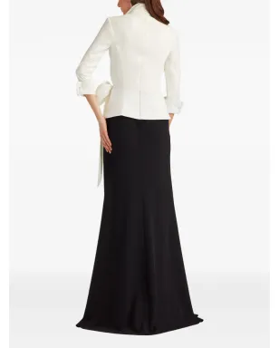 Tadashi Shoji ボウディテール Vネック パネルドレス - サムネイル3