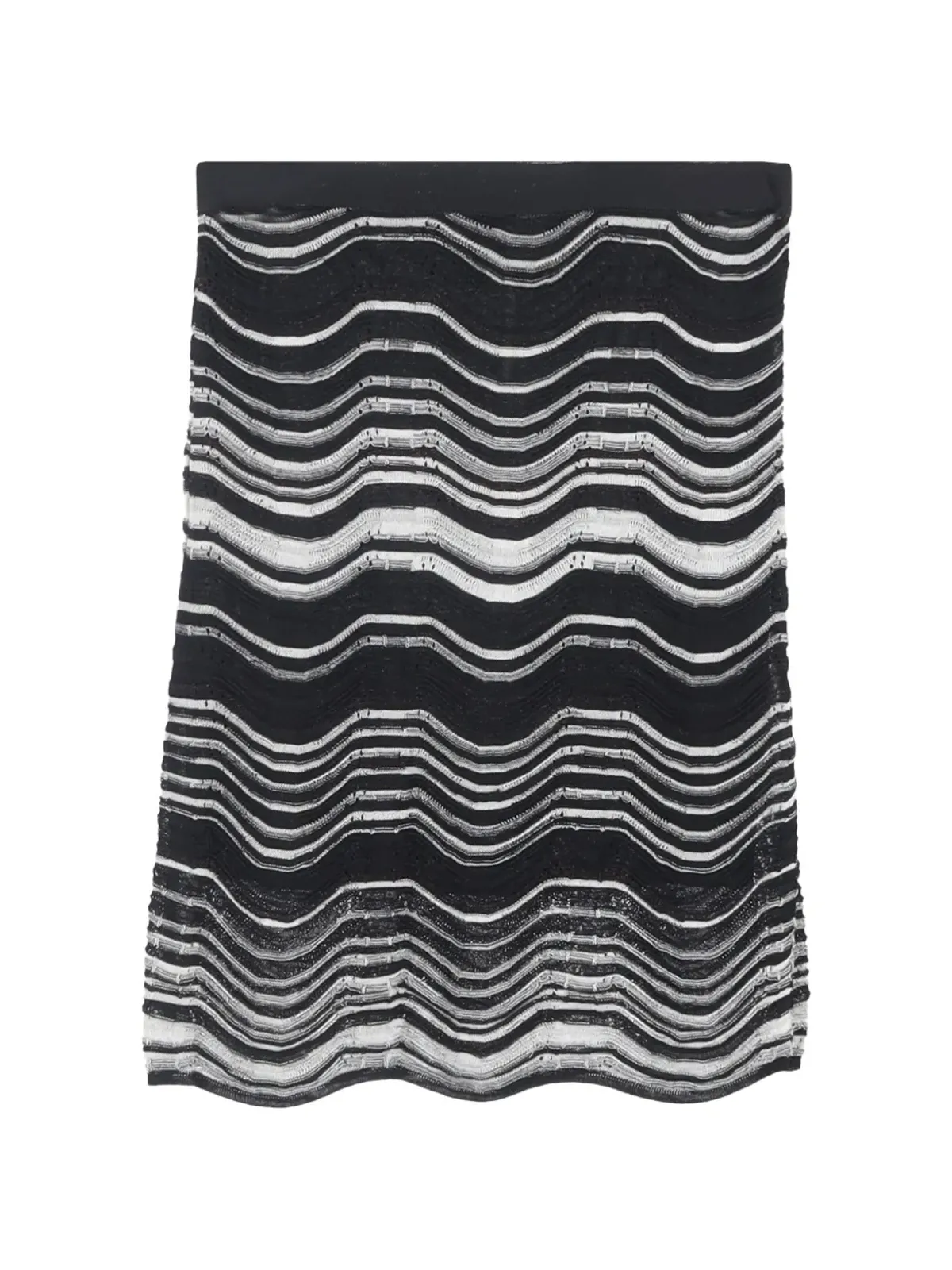 Missoni Pre-Owned ウェーブ柄ミニスカート - 画像2