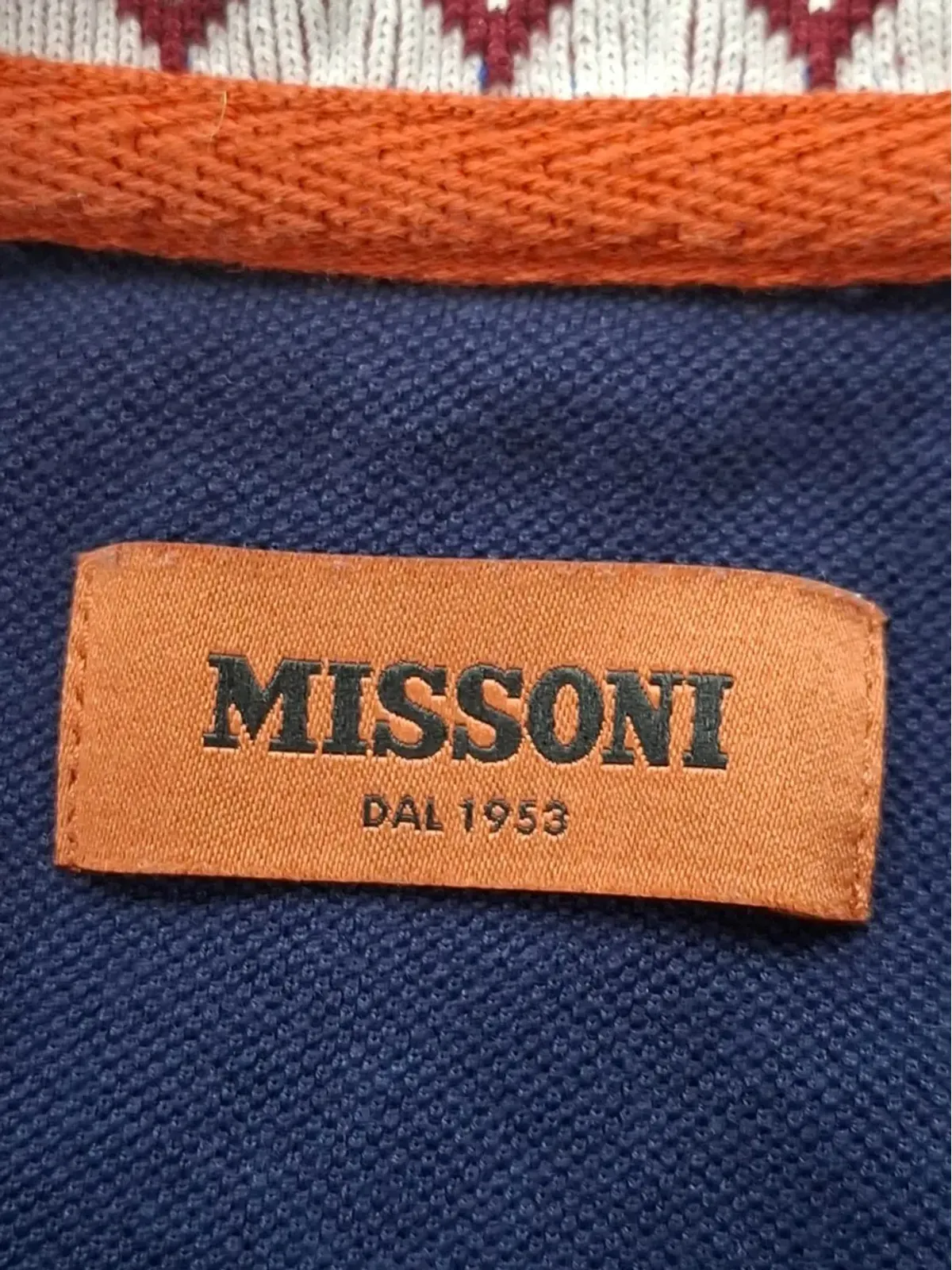 Missoni Pre-Owned ジグザグ柄 襟付きポロシャツ - ブルー - 画像3