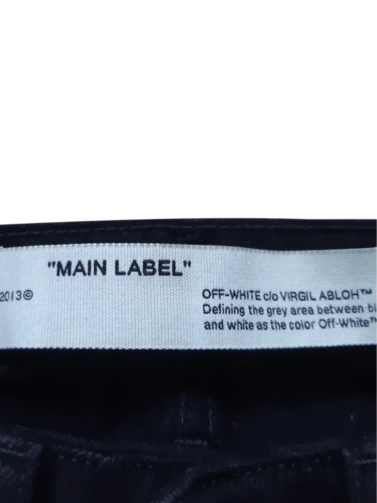 Off-White Pre-Owned スリムフィットパンツ - ブラック - 画像3