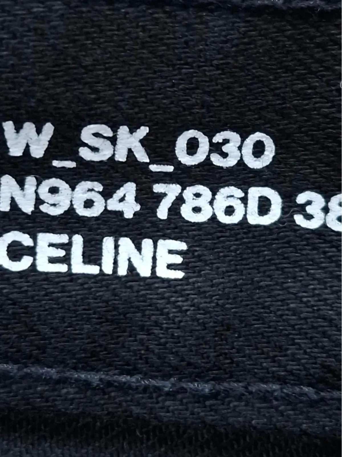Celine Pre-Owned スリムコットンデニムジーンズ - ブラック - 画像3