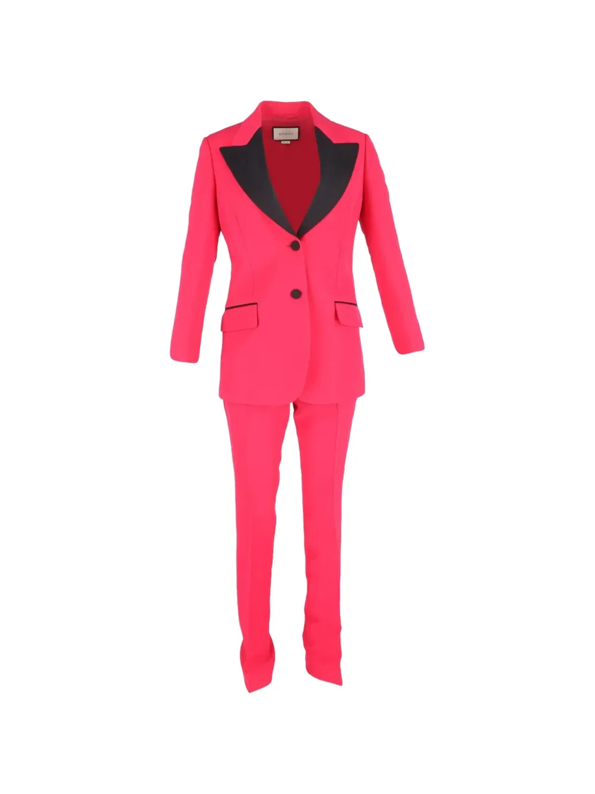 Gucci Pre-Owned コントラストラペルスーツ - 画像1