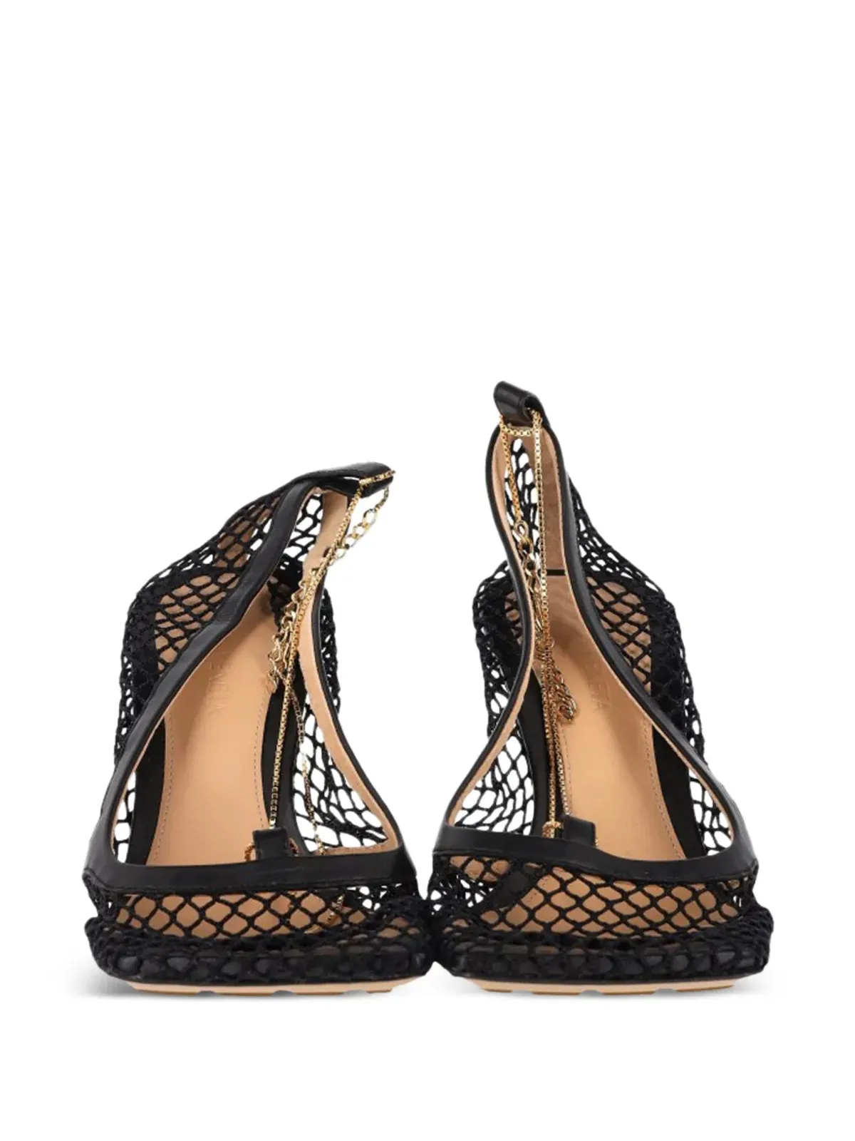 Bottega Veneta Pre-Owned メッシュチェーンパンプス - 画像5