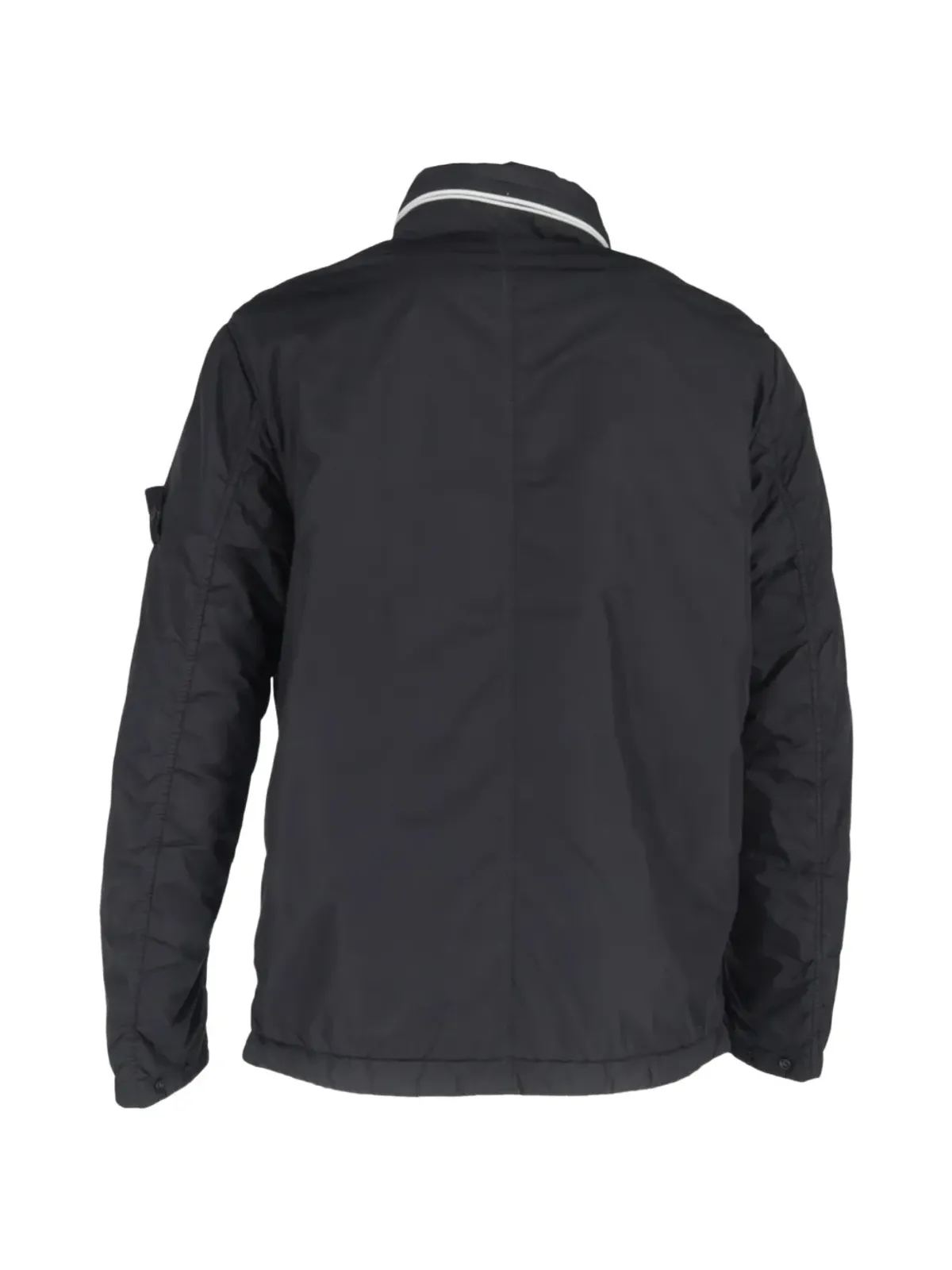 Stone Island 隠しフードストライプジャケット - ブラック - 画像2
