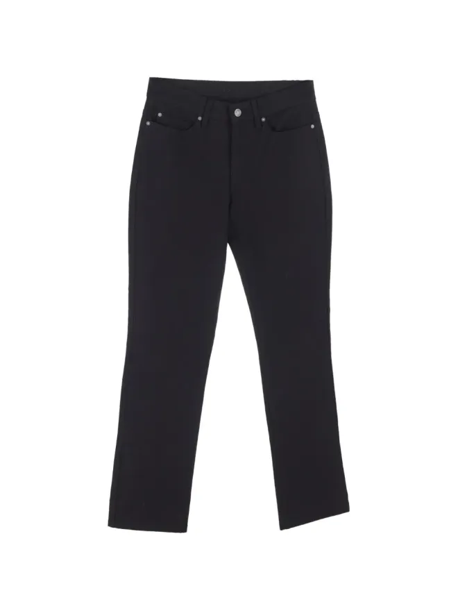 Escada Pre-Owned Escada Pre-Owned high-rise straight-leg jeans - Blackの商品画像