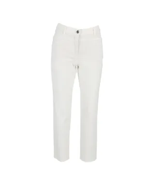 Escada Pre-Owned ハイライズストレートレッグパンツ - White - サムネイル1