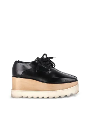 Stella McCartney Pre-Owned エリース プラットフォーム ダービーシューズ ブラック - サムネイル1