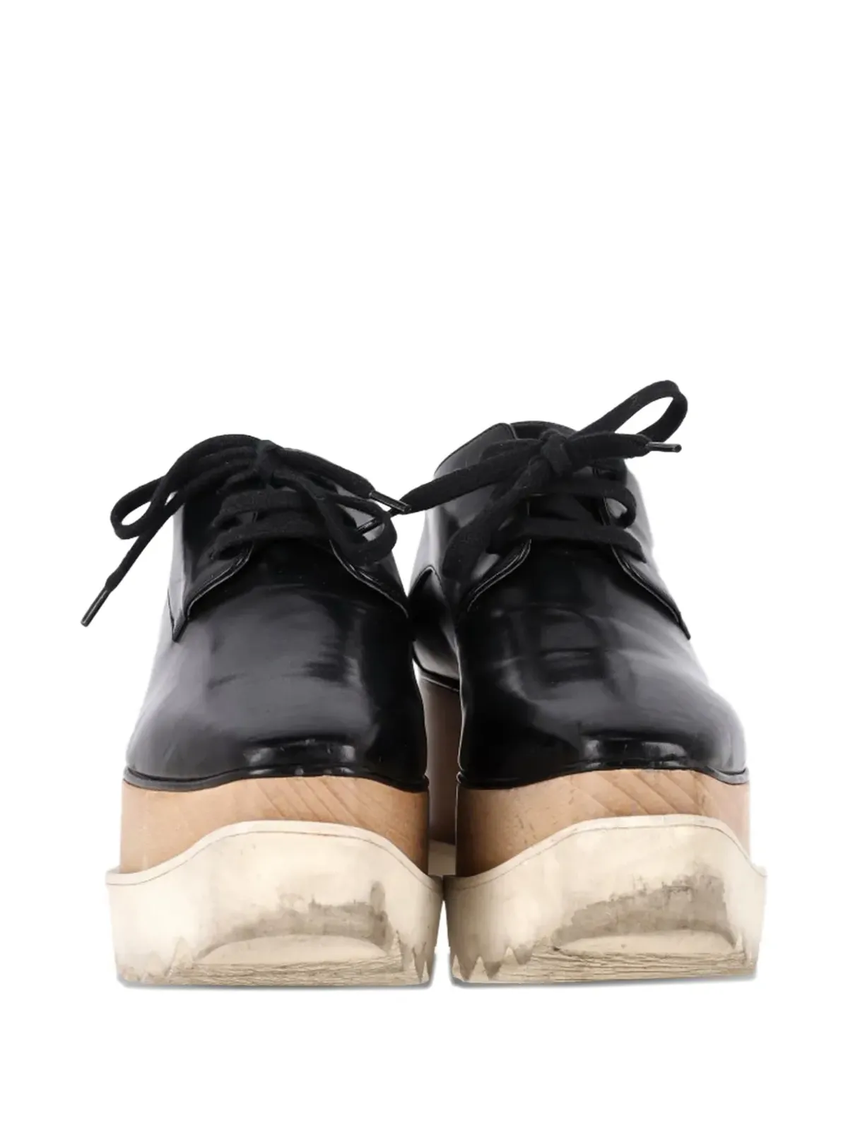 Stella McCartney Pre-Owned エリース プラットフォーム ダービーシューズ ブラック - 画像5