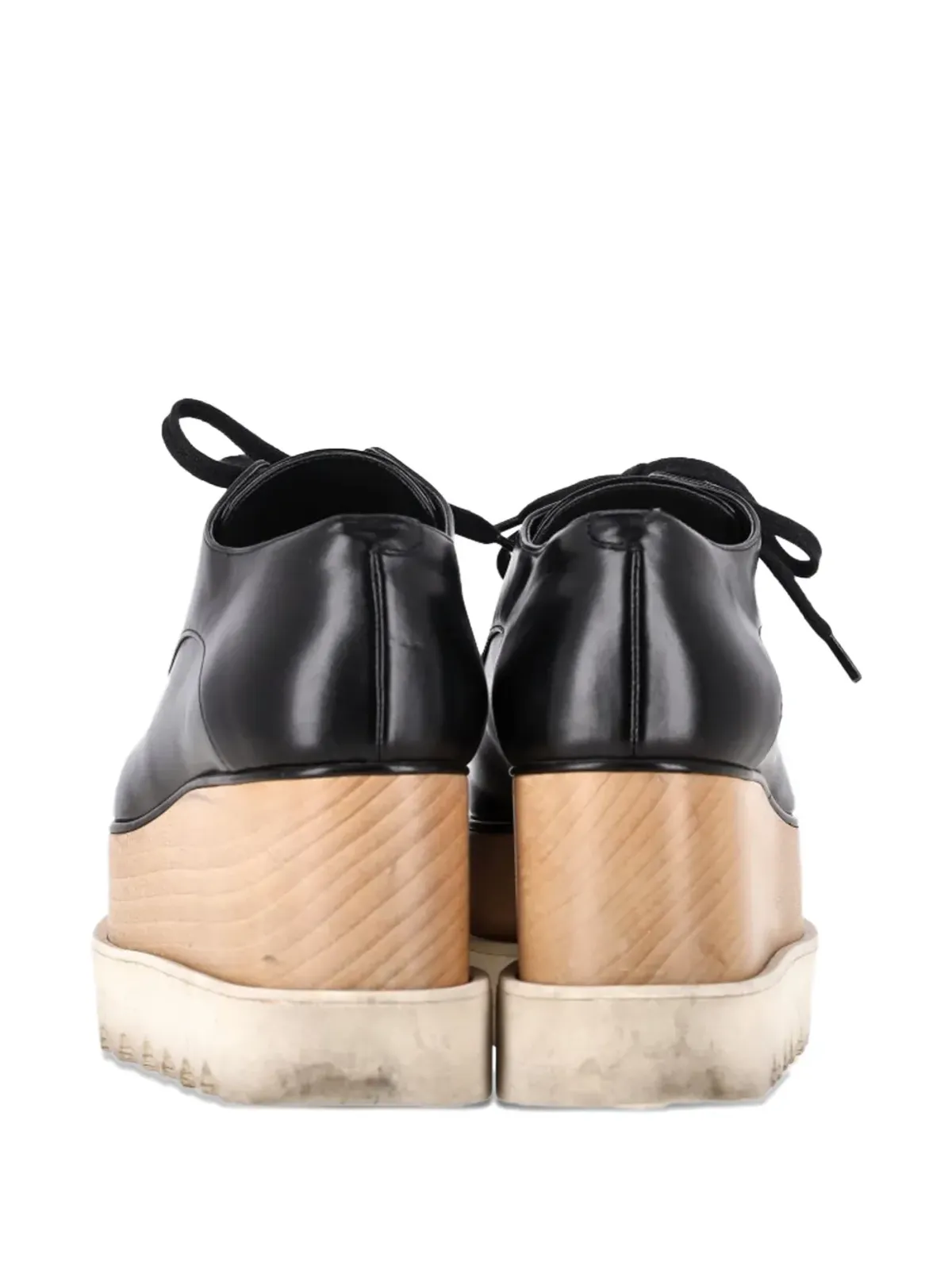 Stella McCartney Pre-Owned エリース プラットフォーム ダービーシューズ ブラック - 画像3