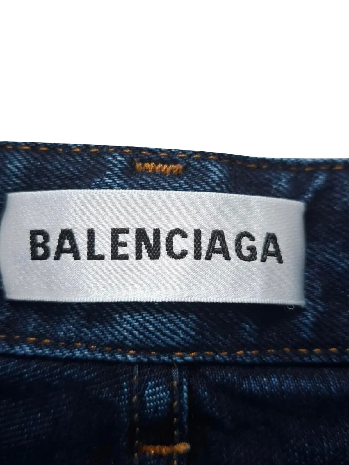 Balenciaga Pre-Owned ハイライズ・ワイドレッグジーンズ - 画像3