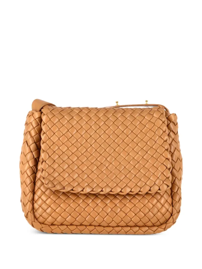 Bottega Veneta Pre-Owned Bottega Veneta Vintage コブルイントレッチアートレザー ショルダーバッグの商品画像