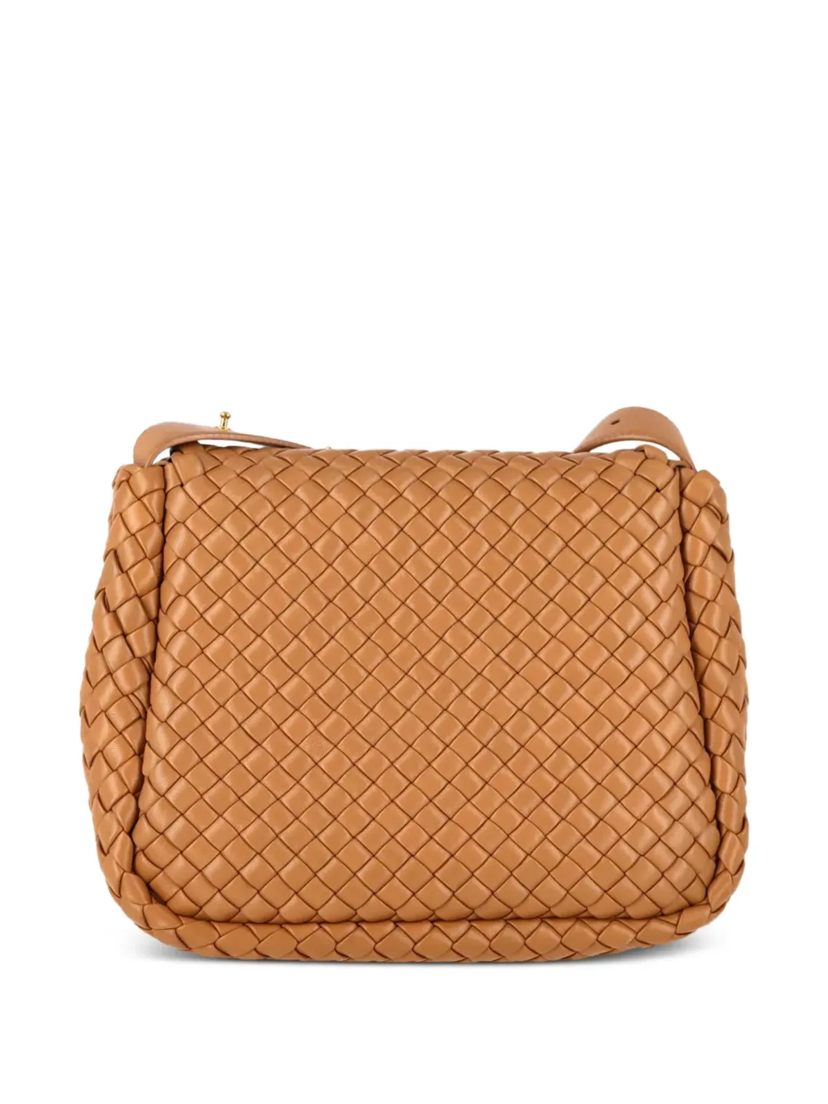 Bottega Veneta Vintage コブルイントレッチアートレザー ショルダーバッグ - 画像2