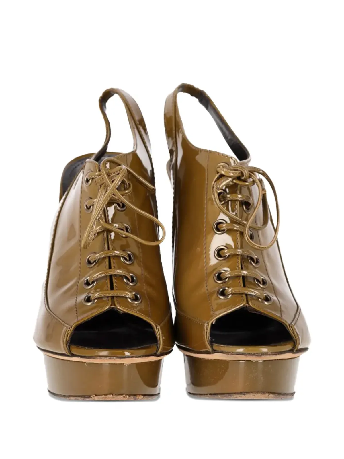 Burberry Pre-Owned スリングバック・プラットフォームサンダル - 画像5