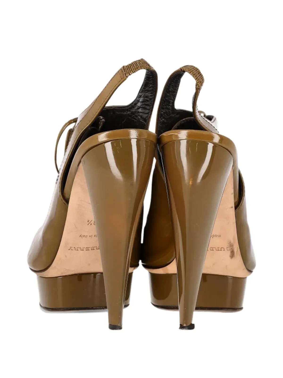 Burberry Pre-Owned スリングバック・プラットフォームサンダル - 画像3