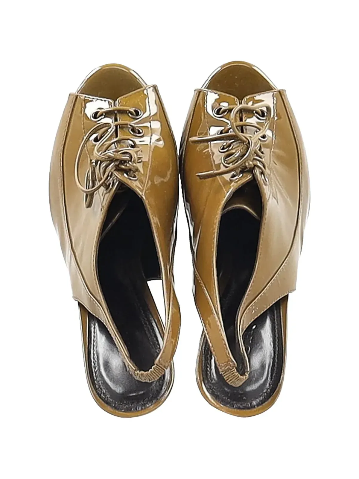 Burberry Pre-Owned スリングバック・プラットフォームサンダル - 画像4