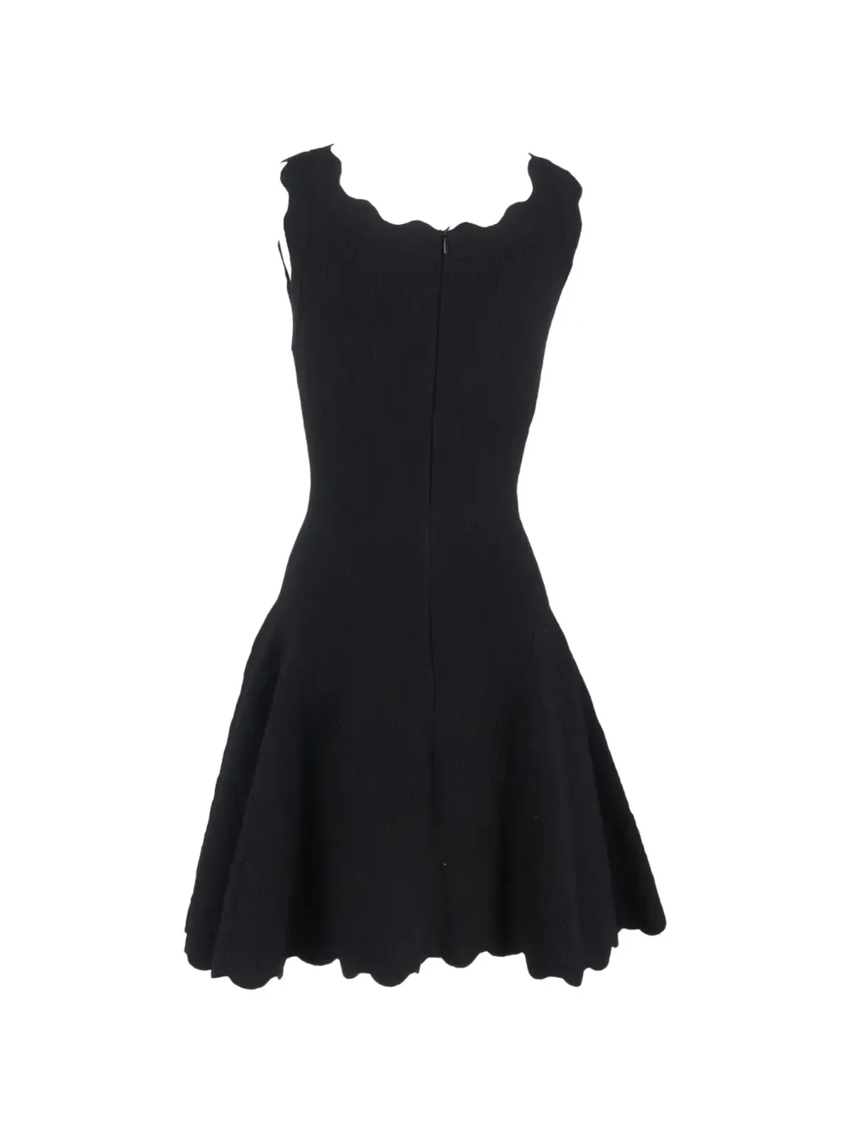 Alaïa Pre-Owned スカラップネックのミニドレス - 画像2