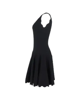 Alaïa Pre-Owned スカラップネックのミニドレス - サムネイル3