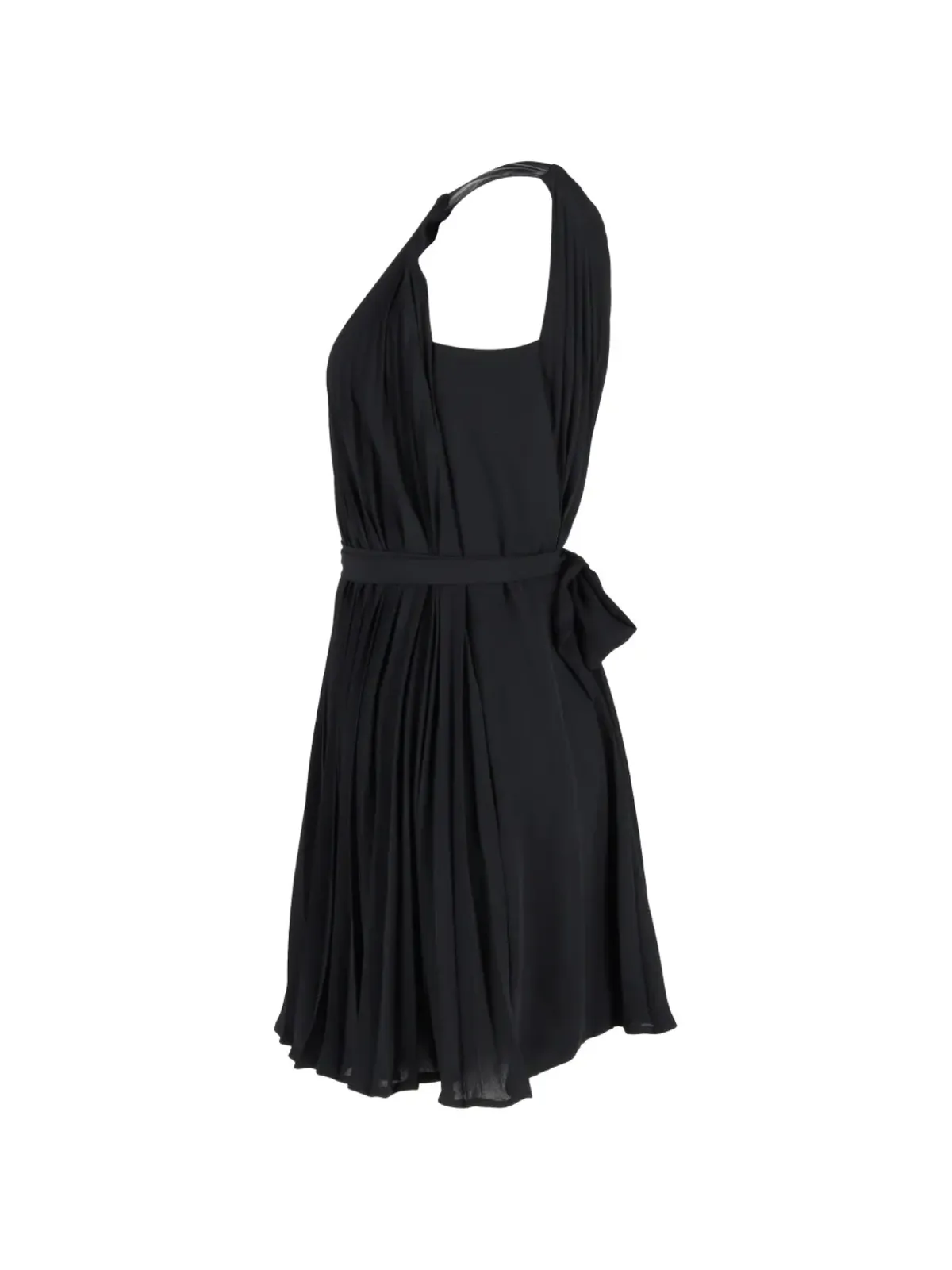 Diane Von Furstenberg Vintage プリーツミニドレス - ブラック - 画像3