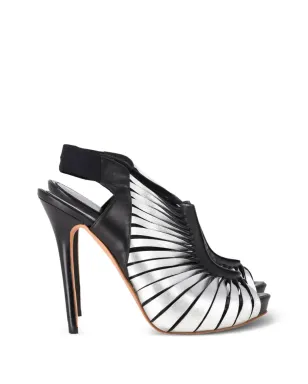 Alexander McQueen ビンテージ ピープトゥー・スリングバック・パンプス - ブラック - サムネイル1