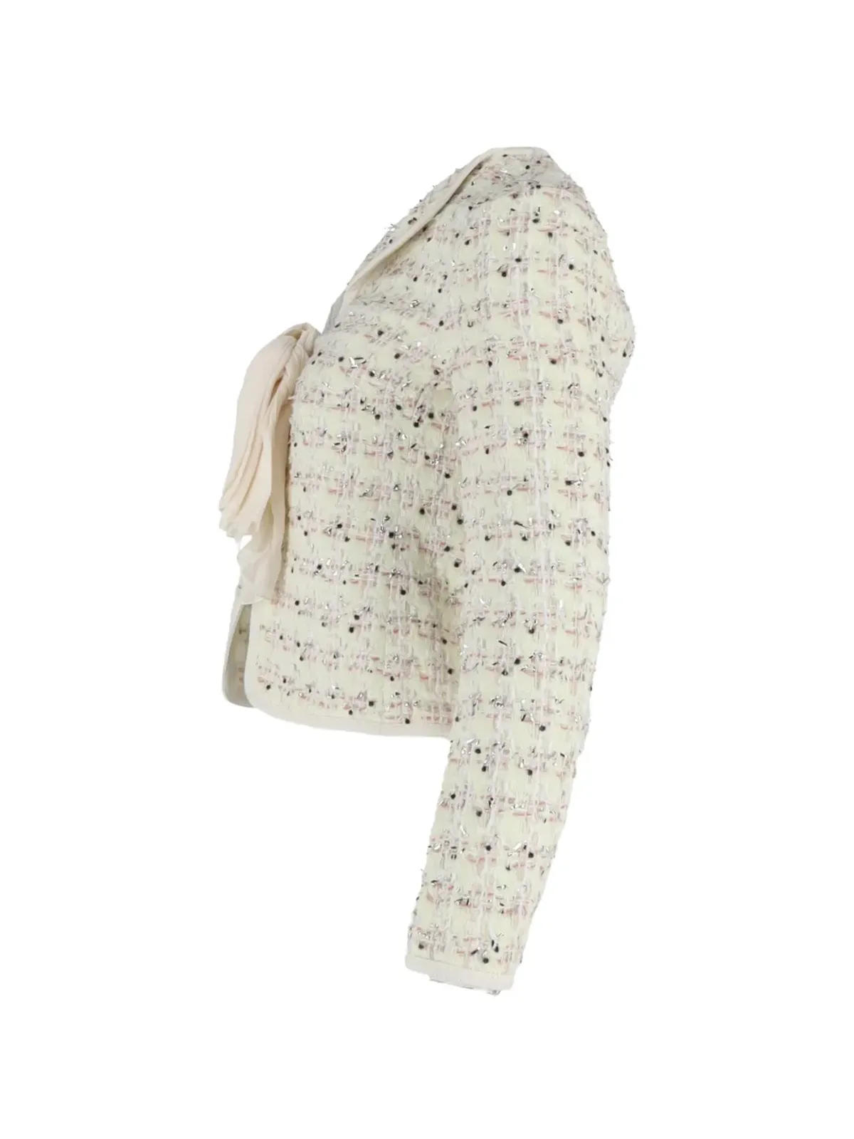Giambattista Valli Vintage ブークレ ボウジャケット - 画像2