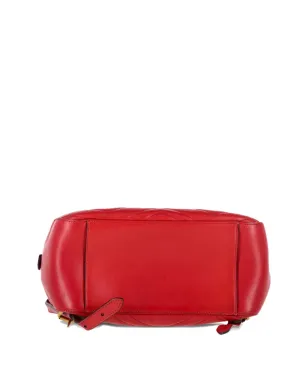 Gucci Pre-Owned キルテッドバックパック - レッド - サムネイル4