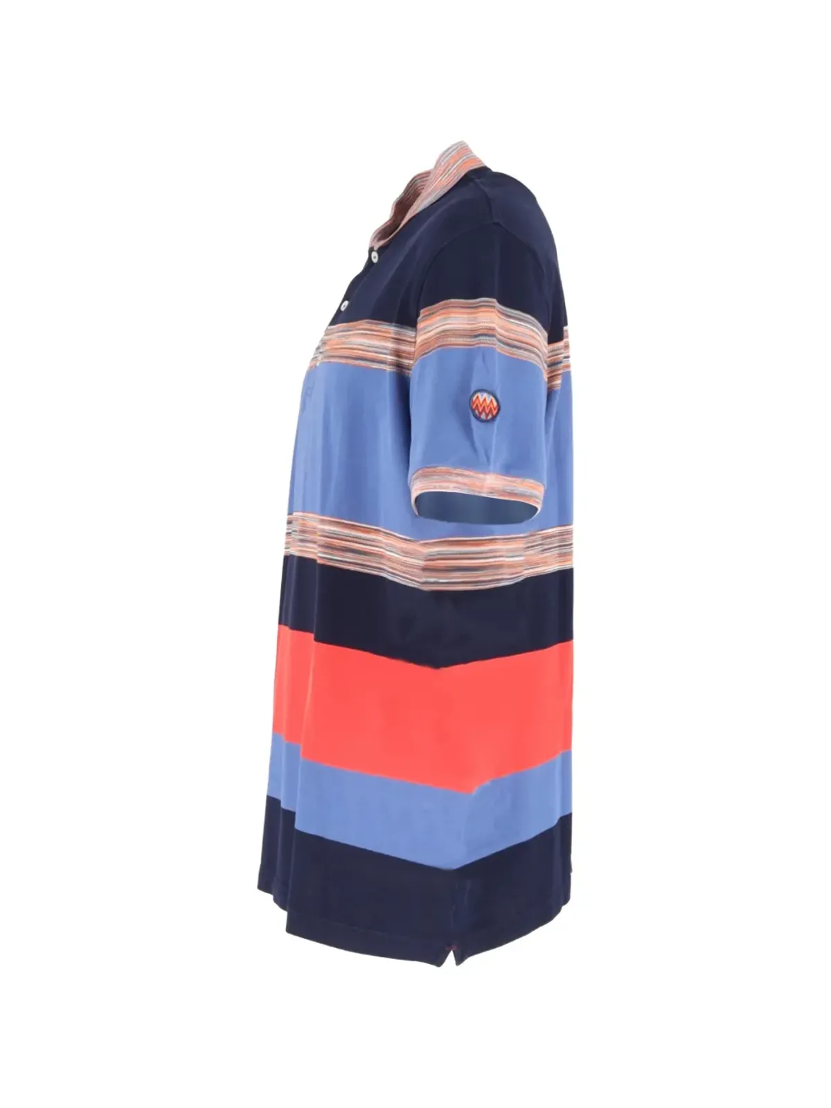 Missoni Pre-Owned ストライプ柄半袖ポロシャツ - Blue - 画像3