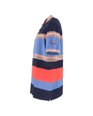 Missoni Pre-Owned ストライプ柄半袖ポロシャツ - Blue - サムネイル3